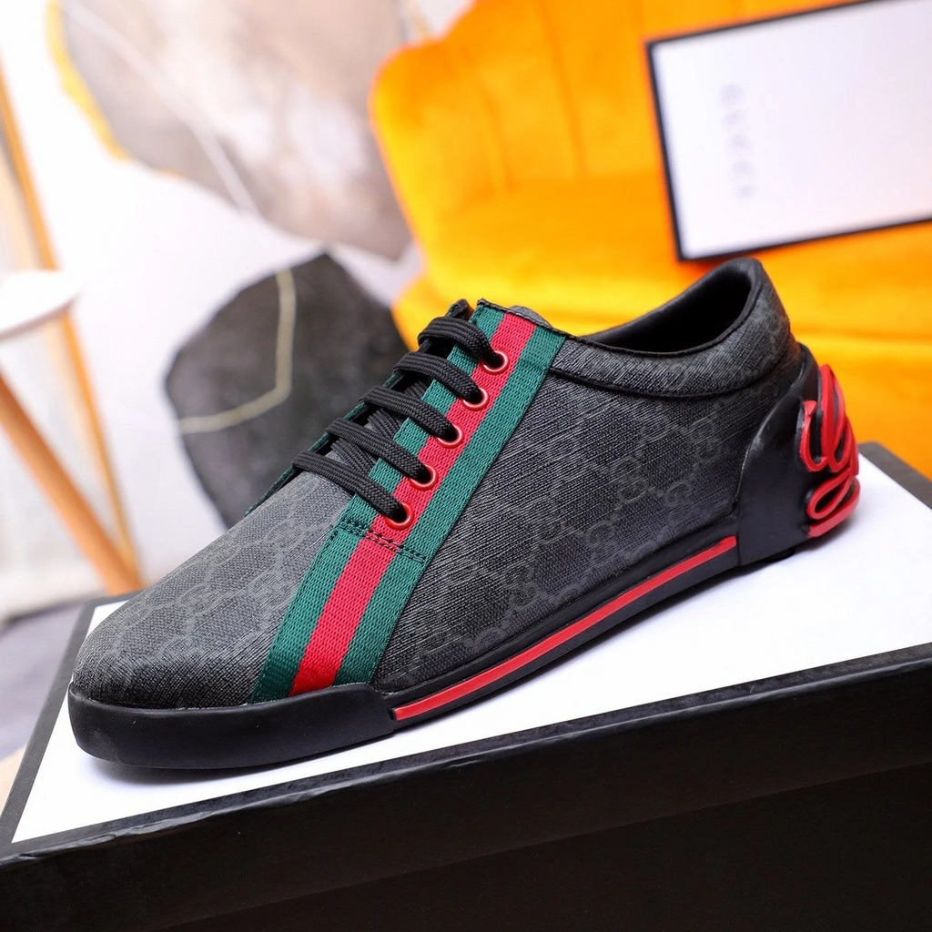 GG classic printed low-top rubber-soled sports shoes 0725061703