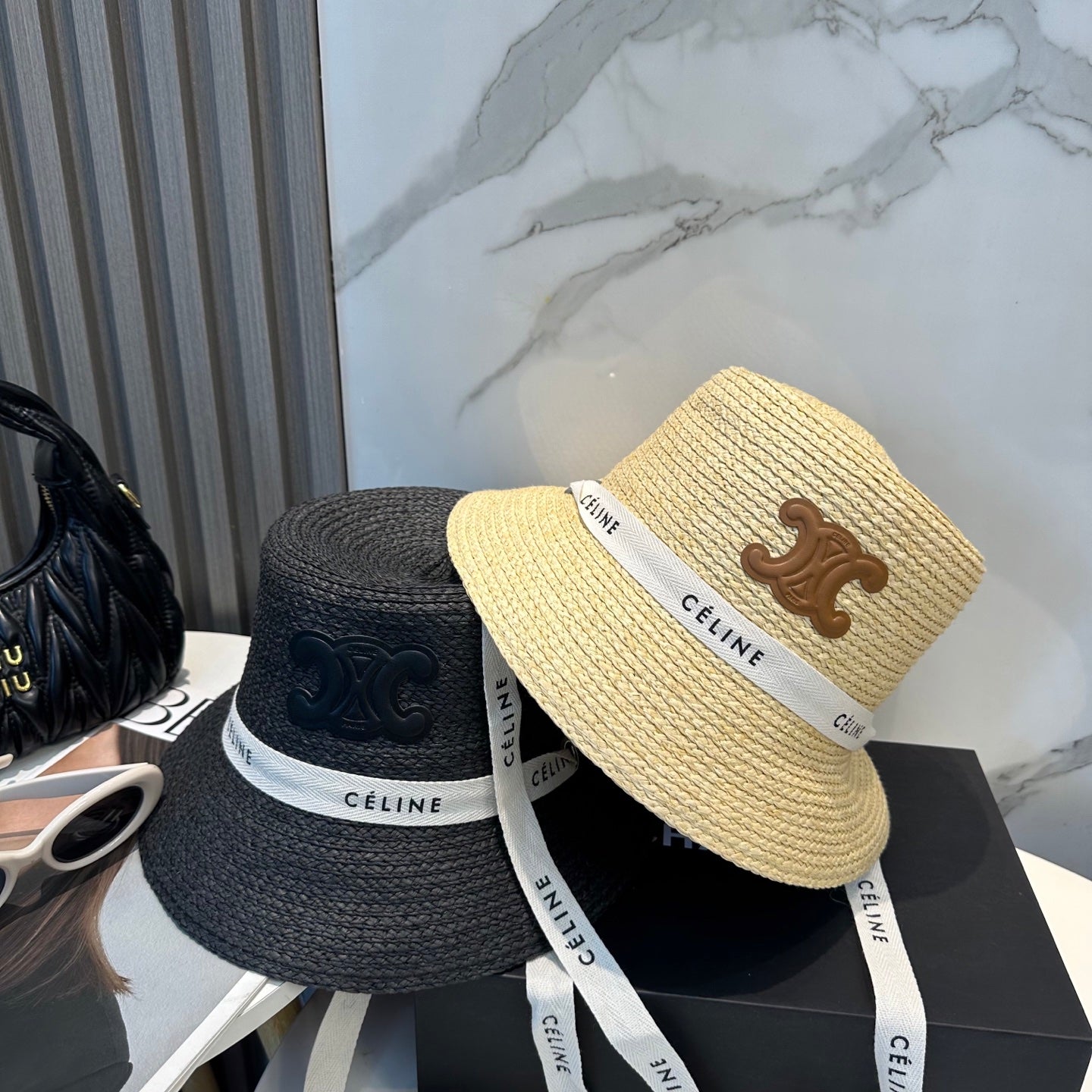 CLE Raffia woven straw hat 0725070301