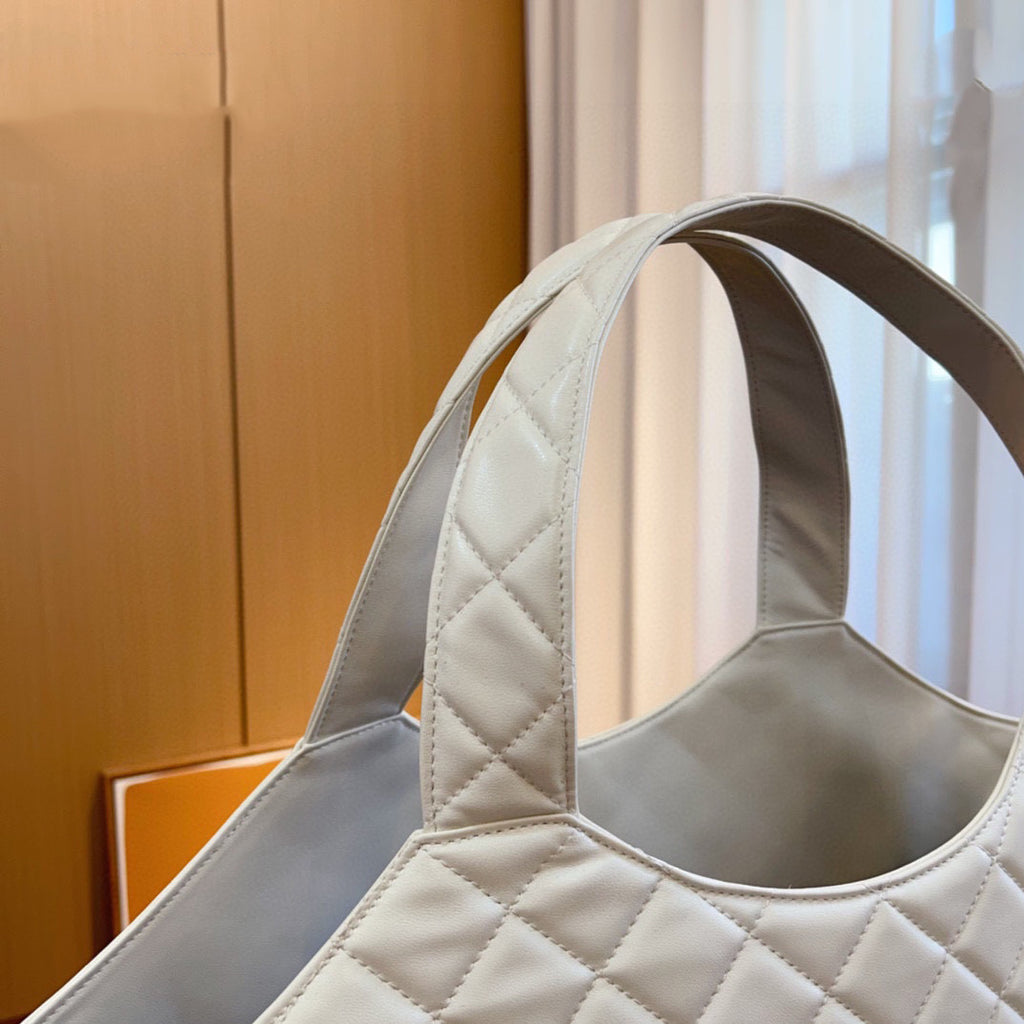 White Icare extra large shopping bag 0724032501