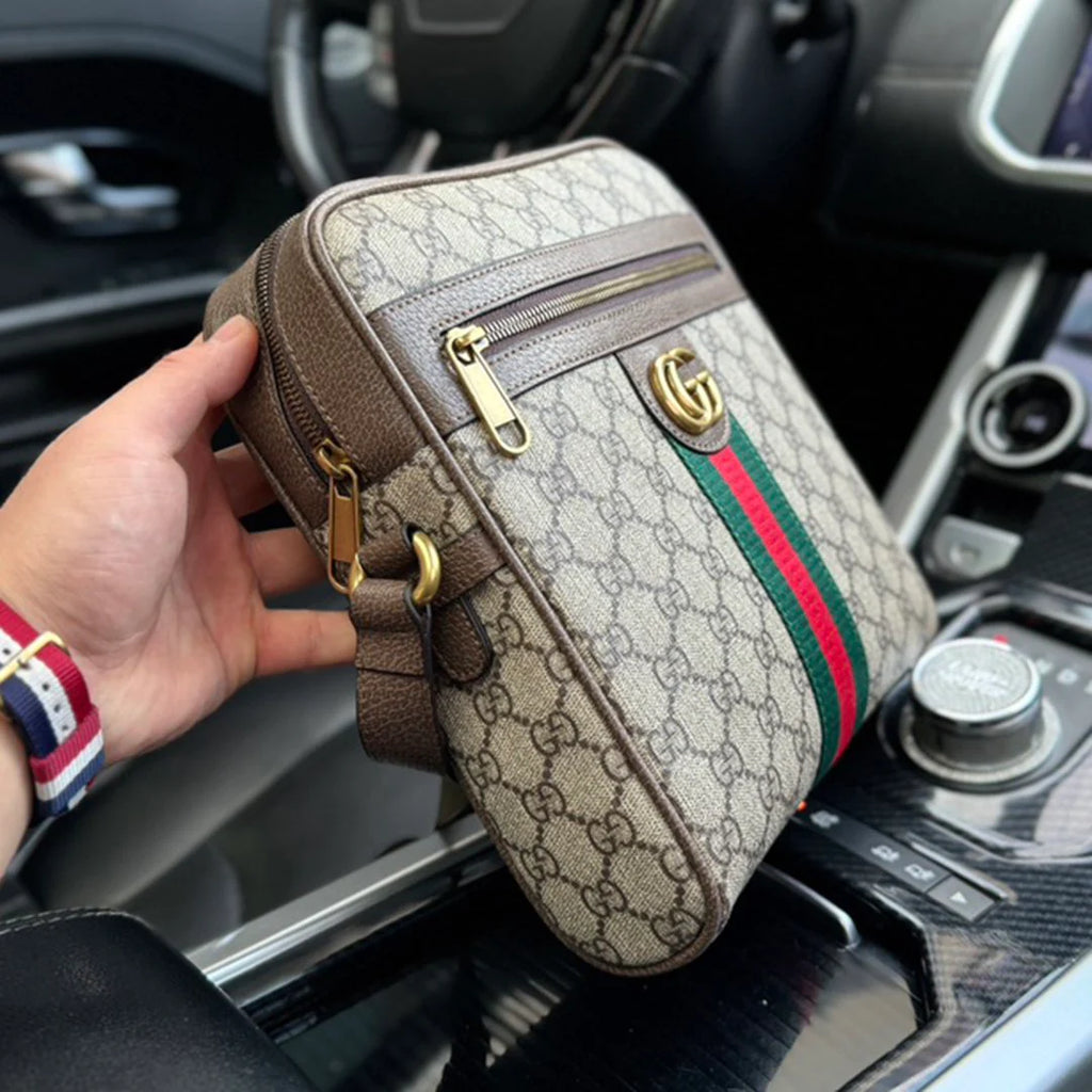 New style trendy genuine leather men's crossbody bag 10240223TJ23