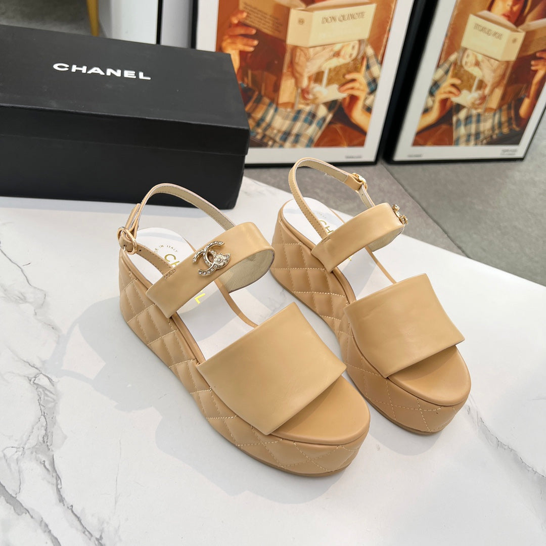 Chane1 top fashion thick-soled rhombus sandals 0724030811