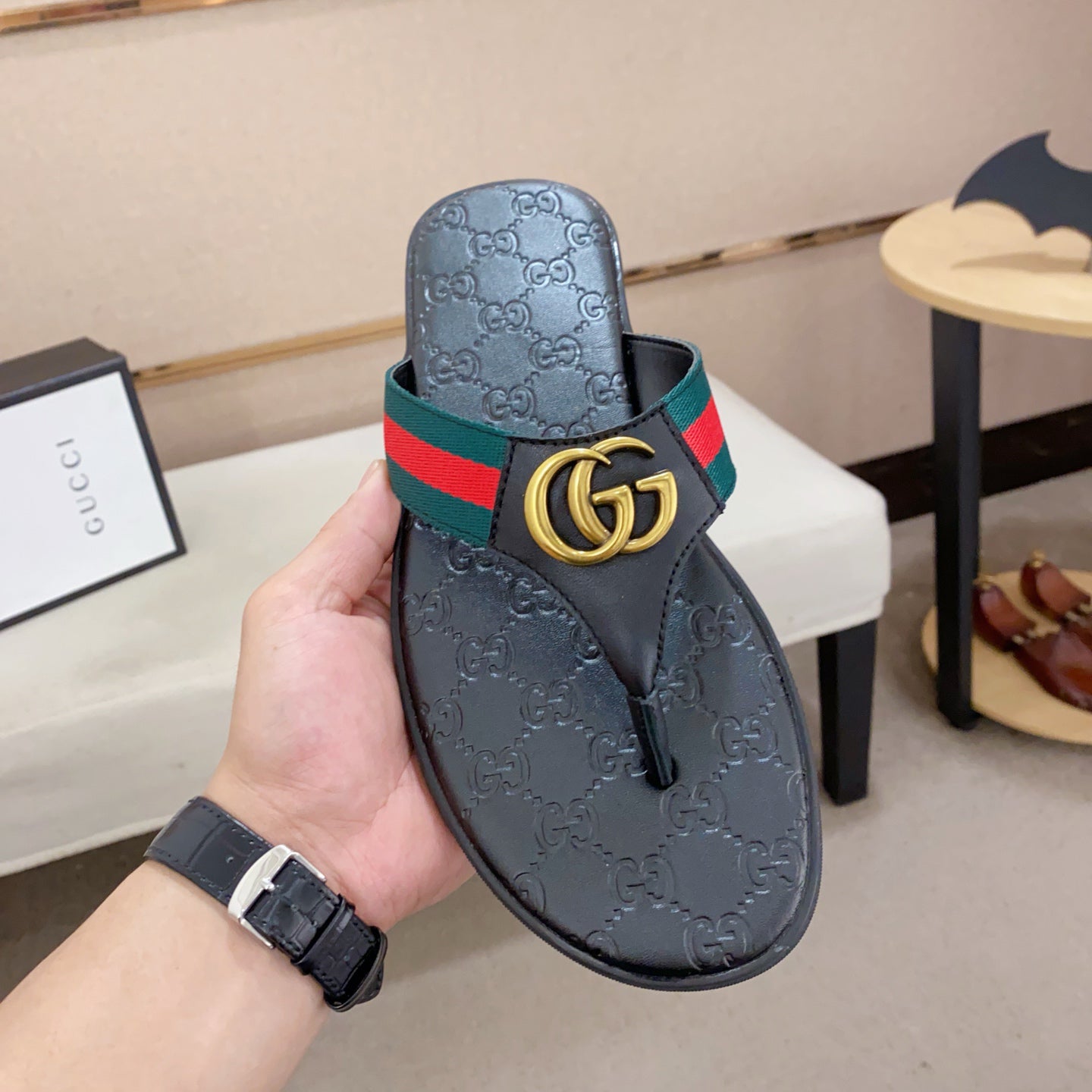Men's summer luxury new Gucci slippers
