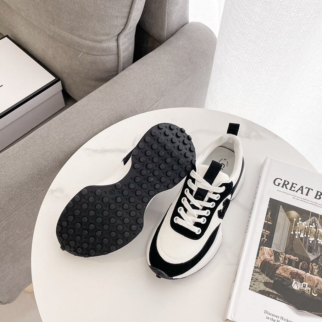 New Sneakers Leather Platform Casual Shoes 1024031409