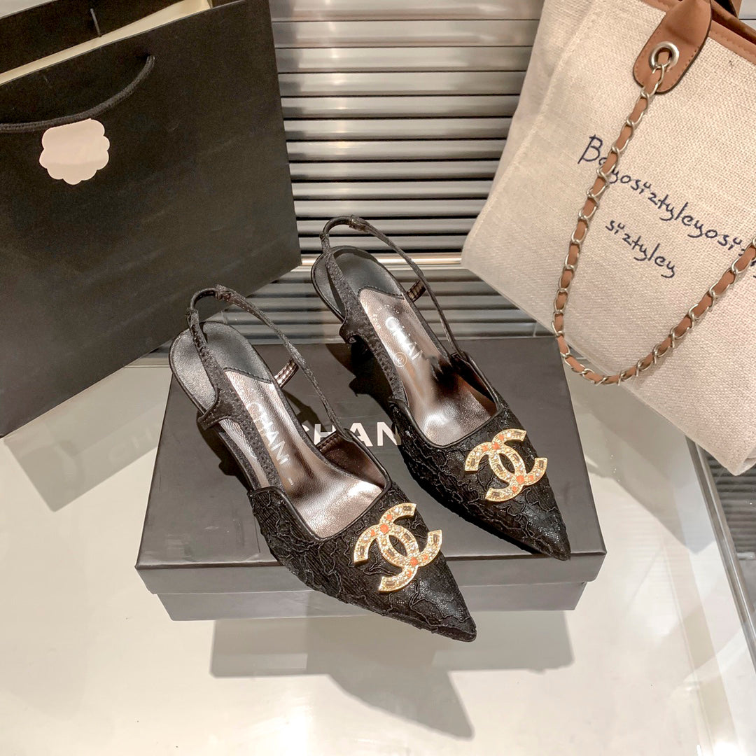 CNL fashion lace high heels XC0723102502