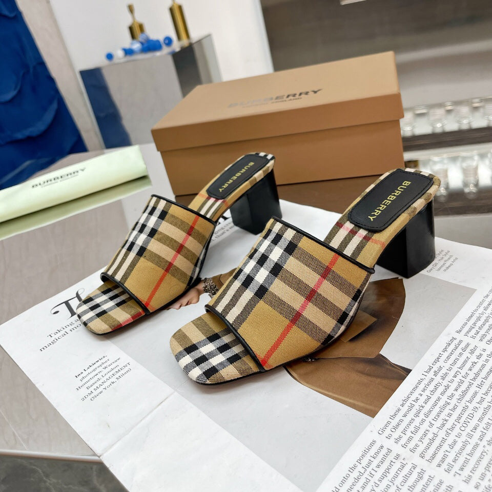 Thick heel sandals slippers 1824041116