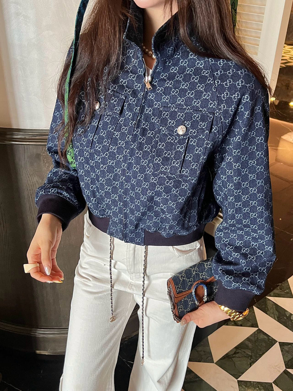 GG blue denim jacket 0725091001