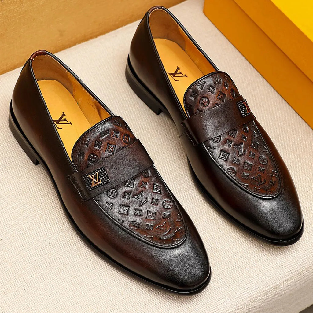 LUXURY PATTERN DARKSTYLE FORMAL DRESS SLIPON SHOES