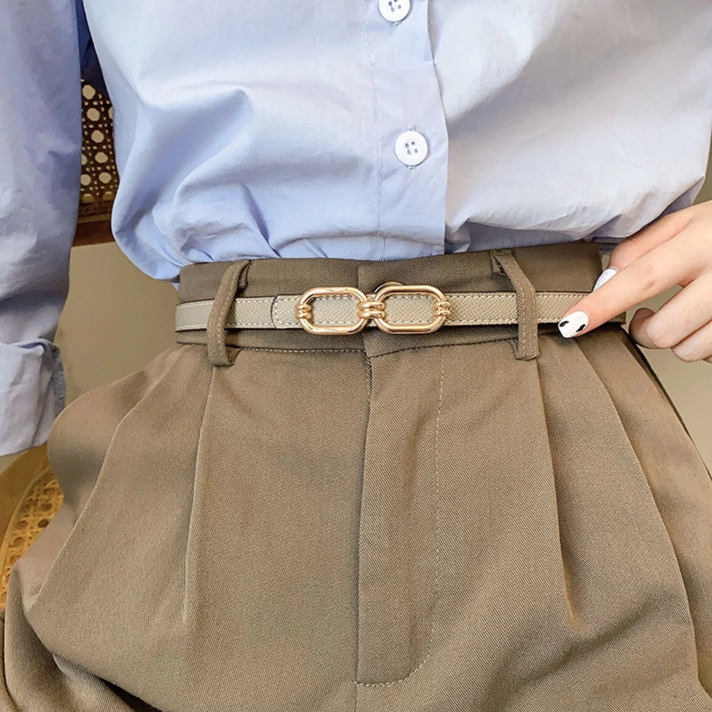 New H Family Leather Fine Belt 1024032019