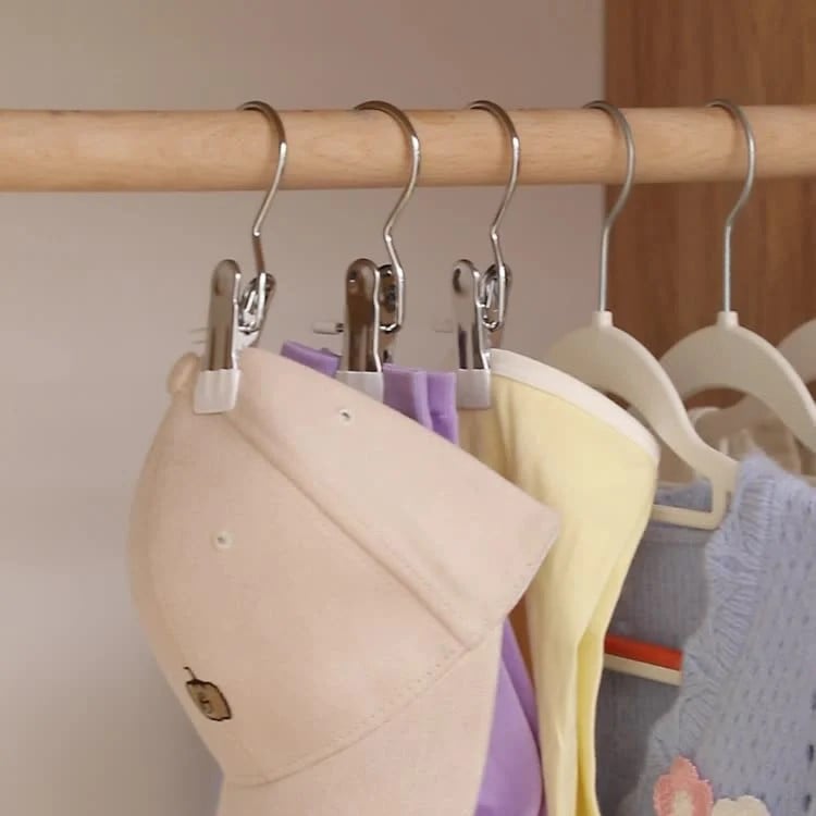 Space-Saving Clothes and Hat Storage Hook