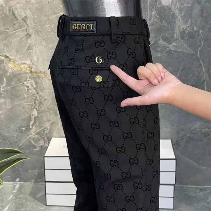 FASHIONABLE ALL-MATCH GLOGO SLIM FIT TROUSERS