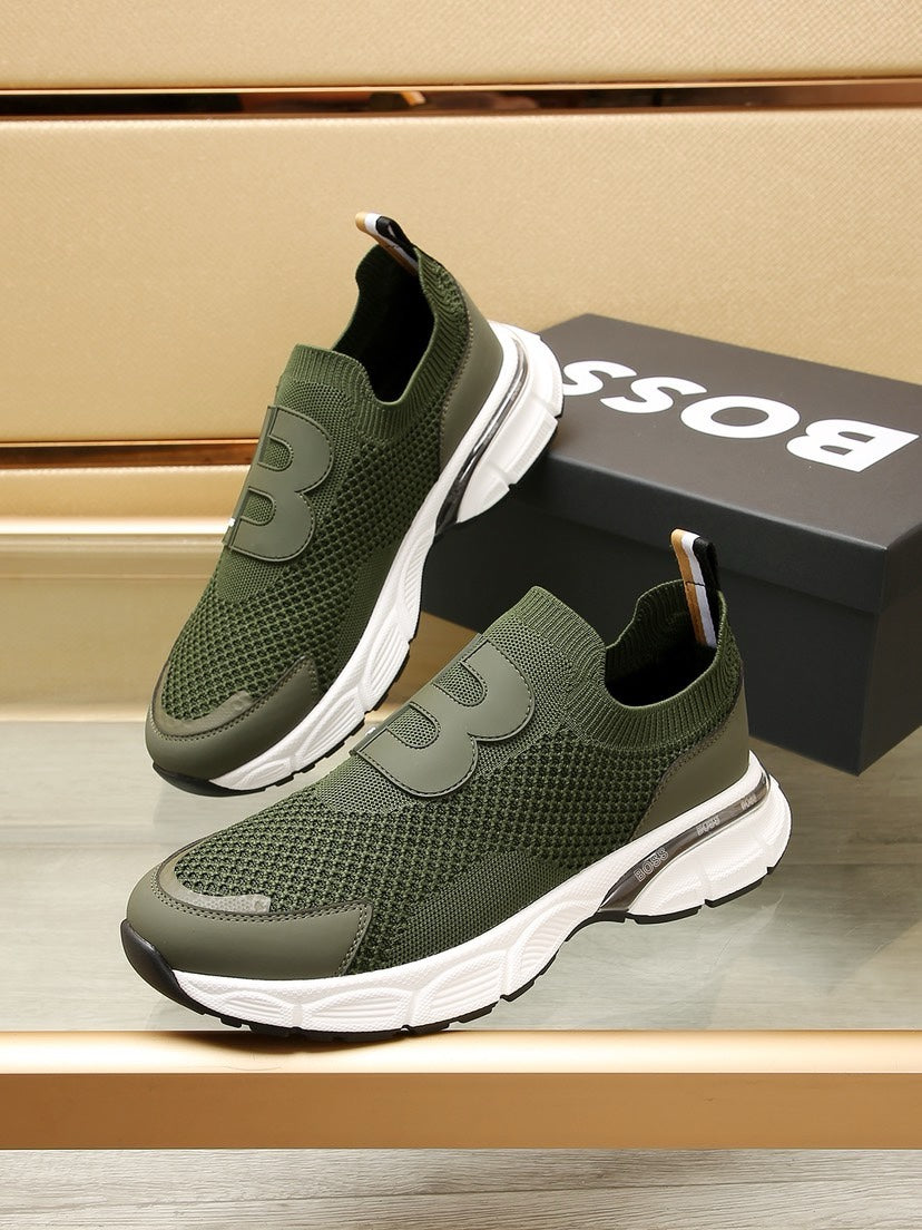 BS fashion printed rubber sole sneakers 0724072304