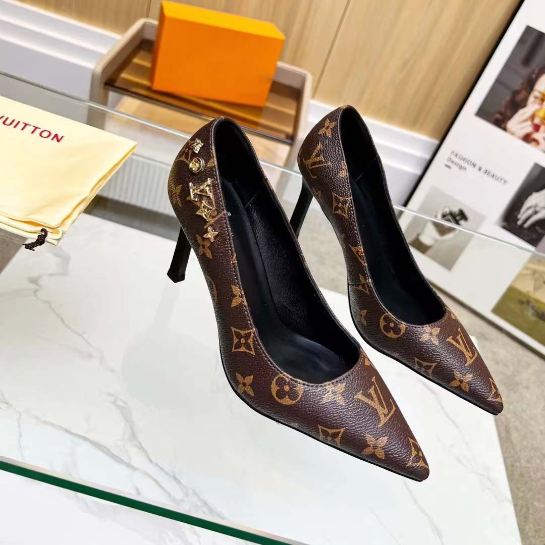 New Classic  Pointed Toe Leather Shoes 9.5CM High Heels