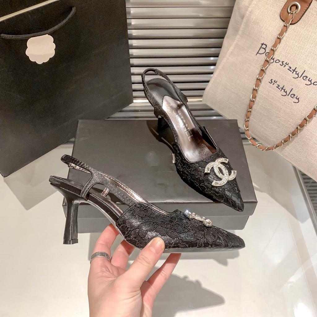 CNL fashion lace high heels XC0723102502