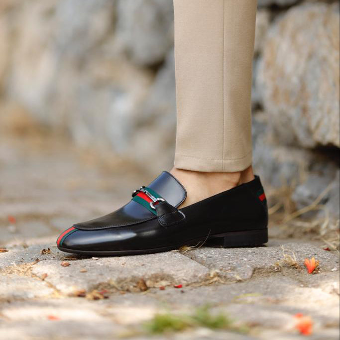 Men's Classic Dress Shoes Black Penny Loafer 02062901