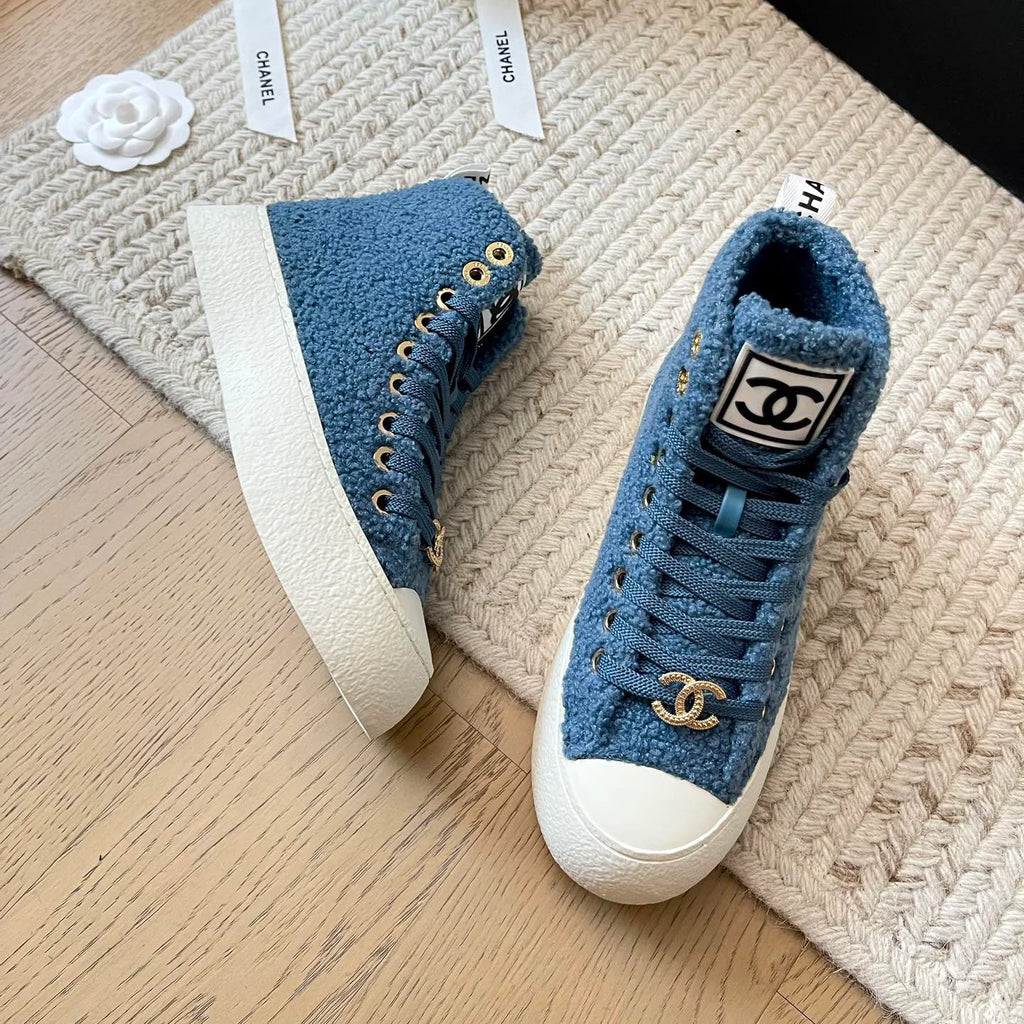 New high top fur casual shoes 1024101512