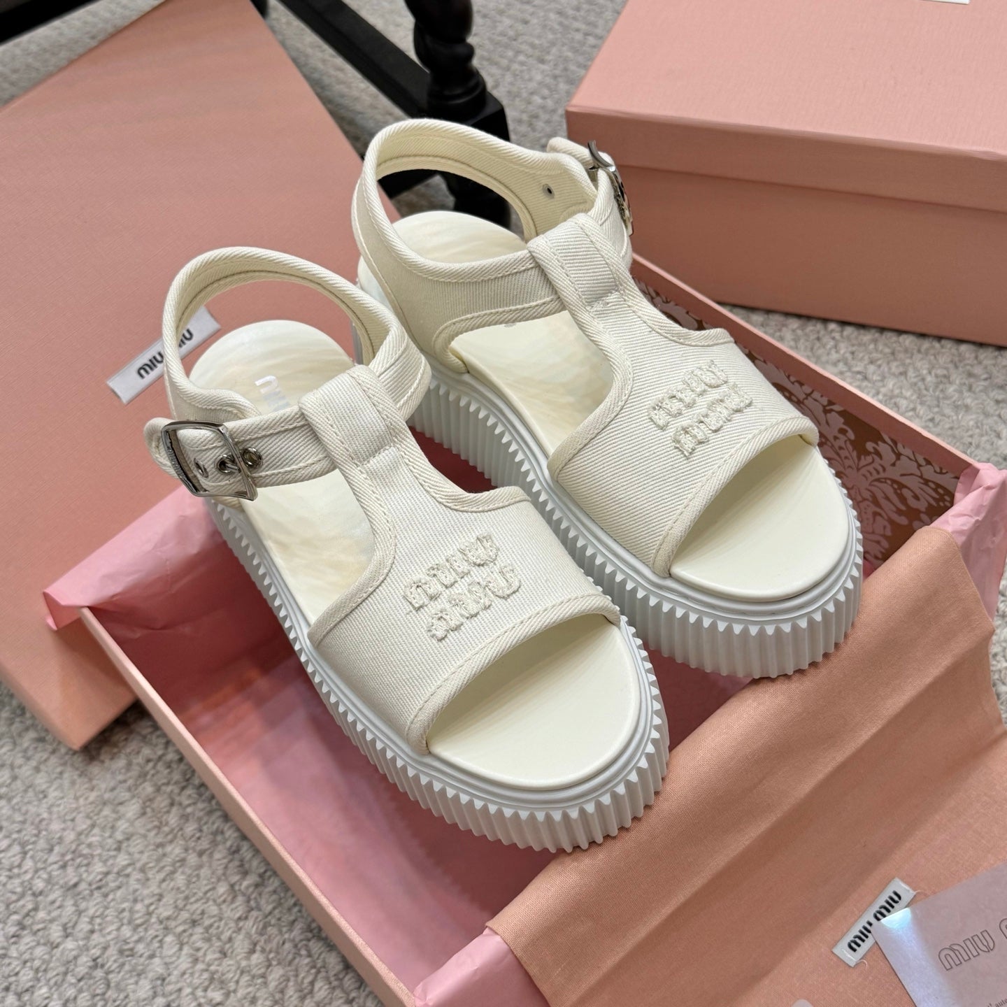 MIU fashion sponge sole sandals 0725061918