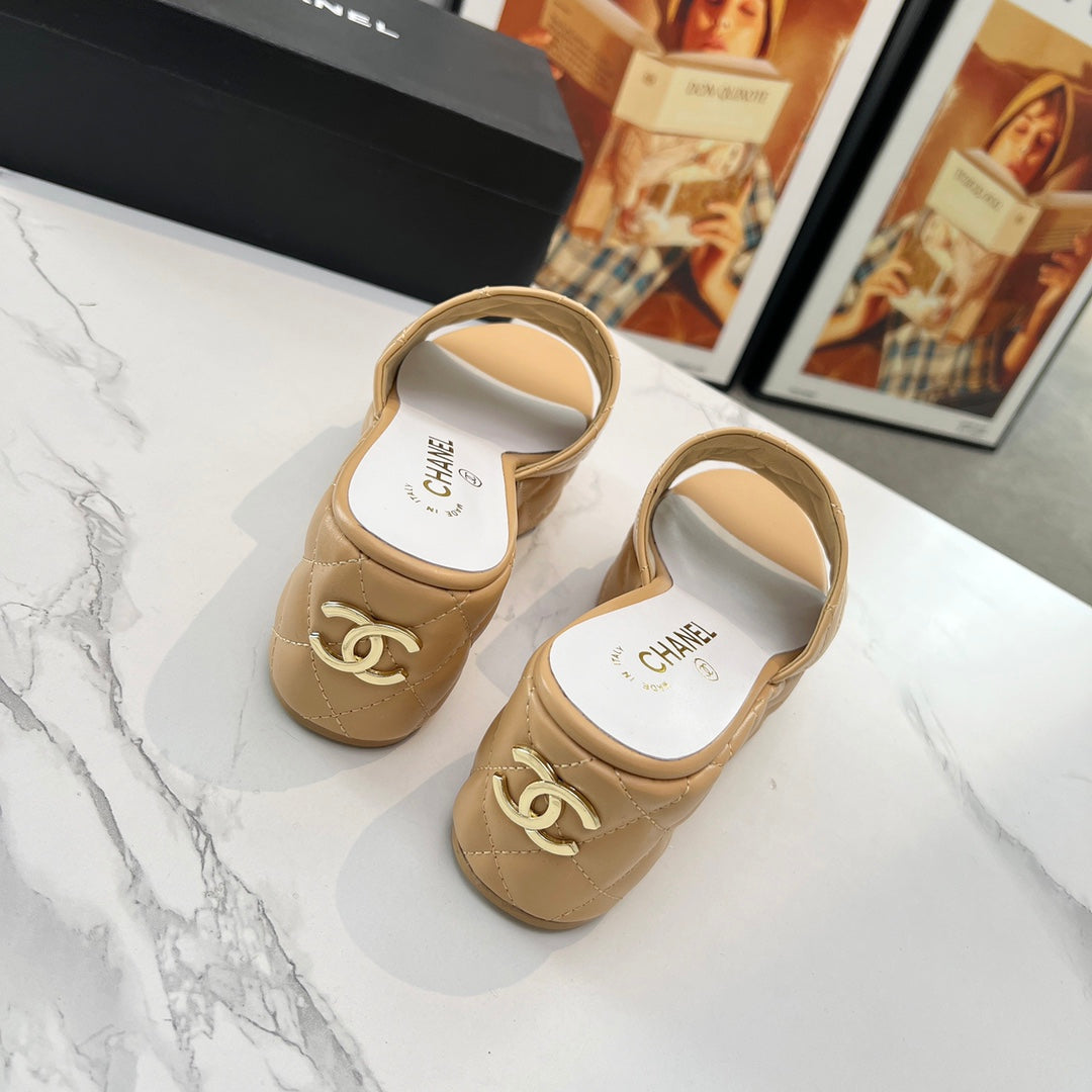 Chane1 top fashion thick-soled rhombus slippers 0724030808