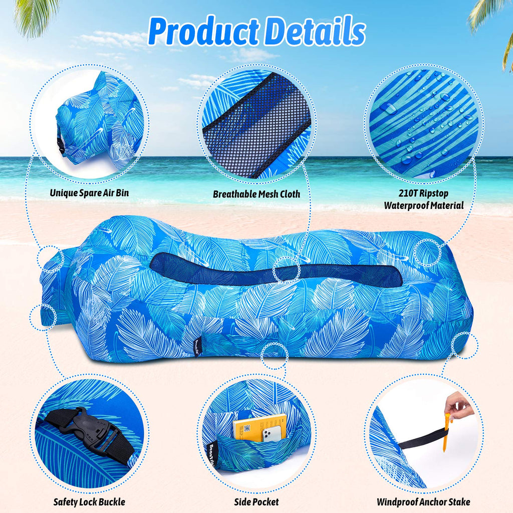 BEAUTRIP Air Couch | Inflatable Air Sofa Hammock | The perfect air lounger for backyard lake trips, picnics and music festivals