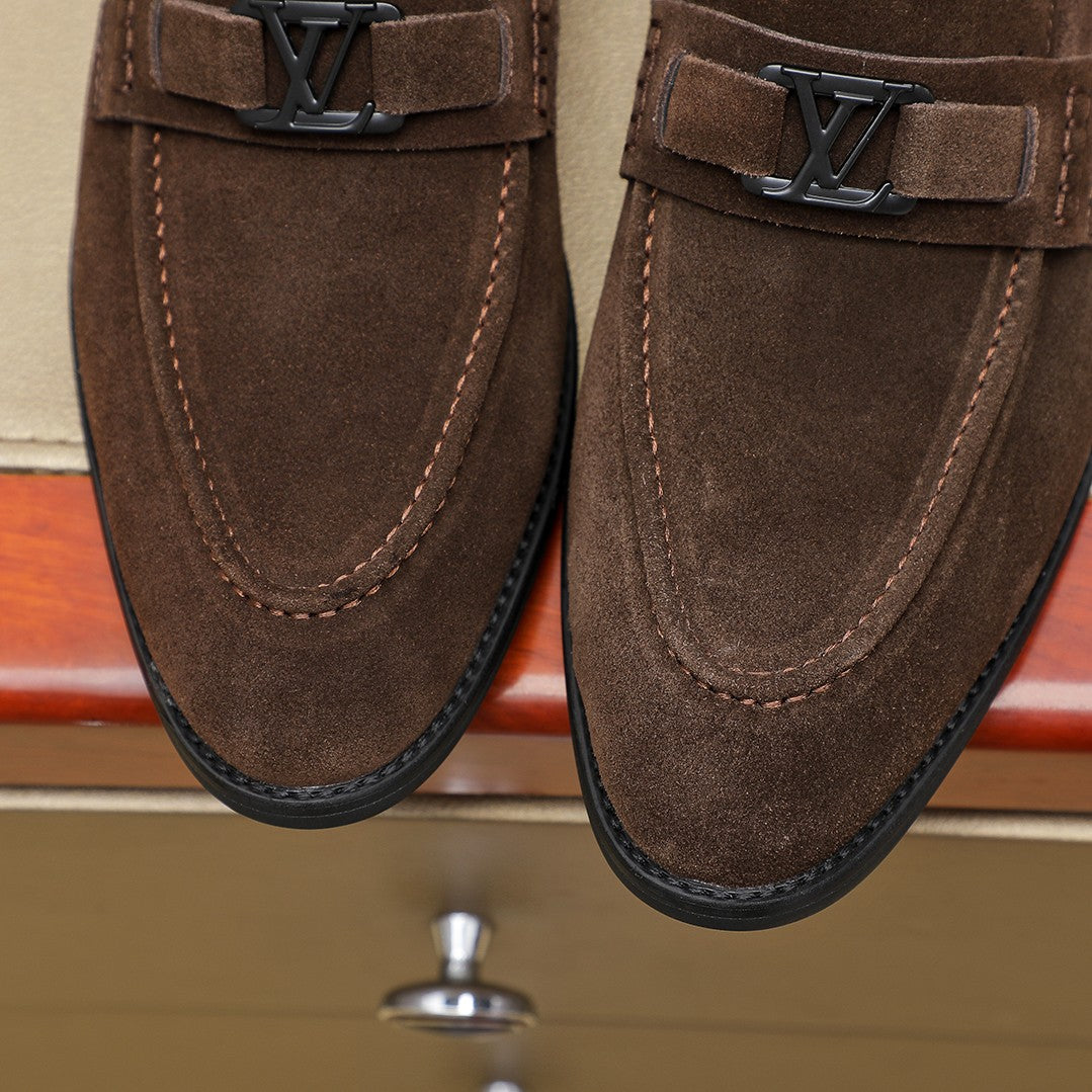 Lvv men's suede business boat shoes 0725062318