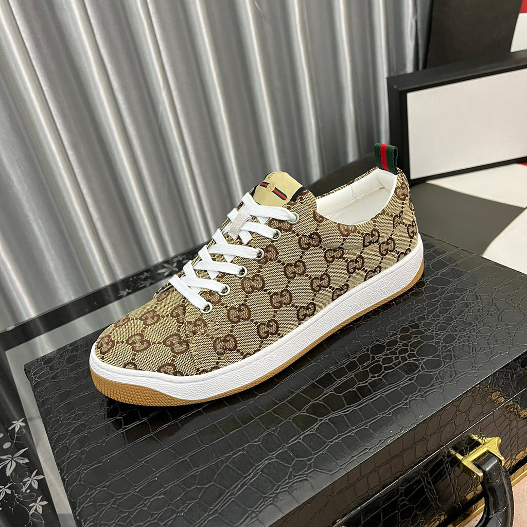 Classic Allover Printed Canvas Sneakers