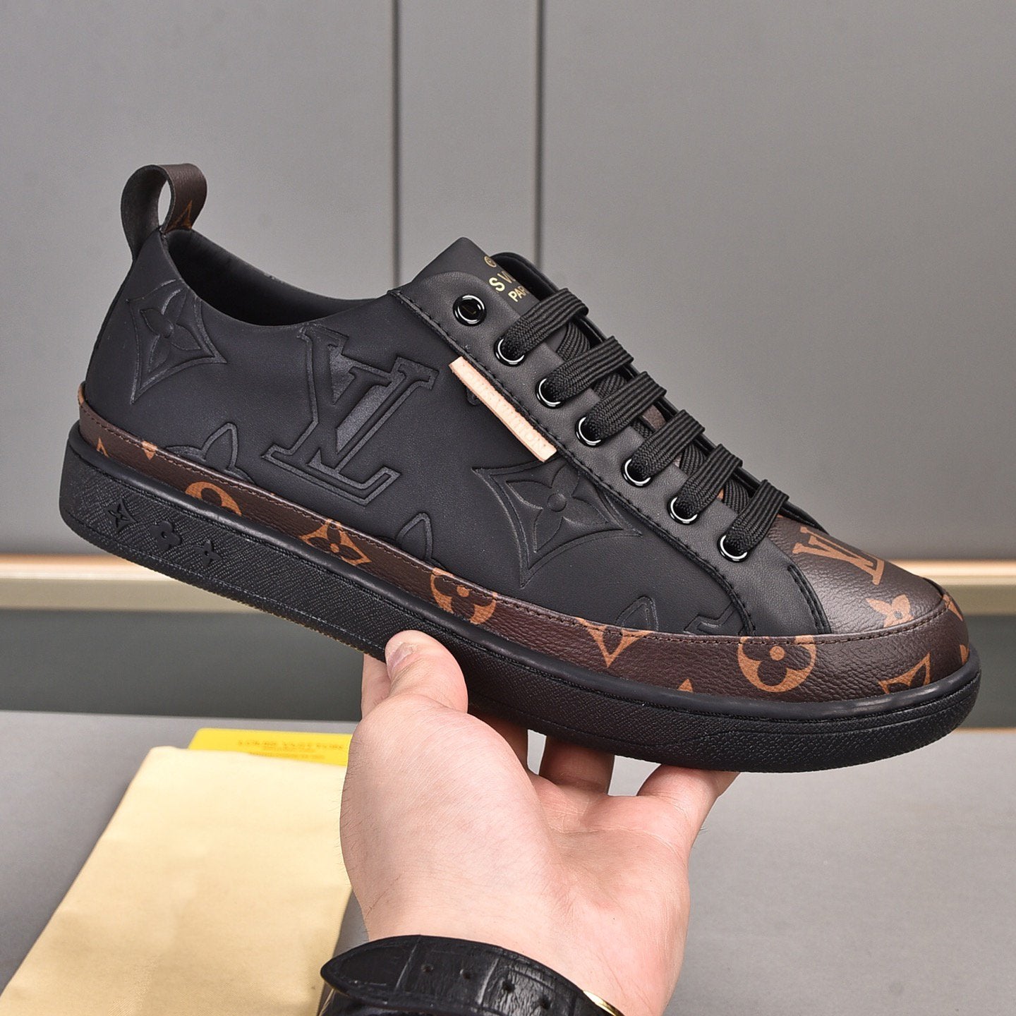 Leisure Pattern Two Tone Trendy Low-top Shoes