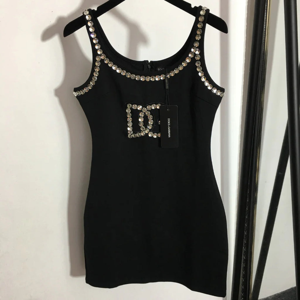 DG*New Studded Slim Sleeveless Vest Dress 1025063005