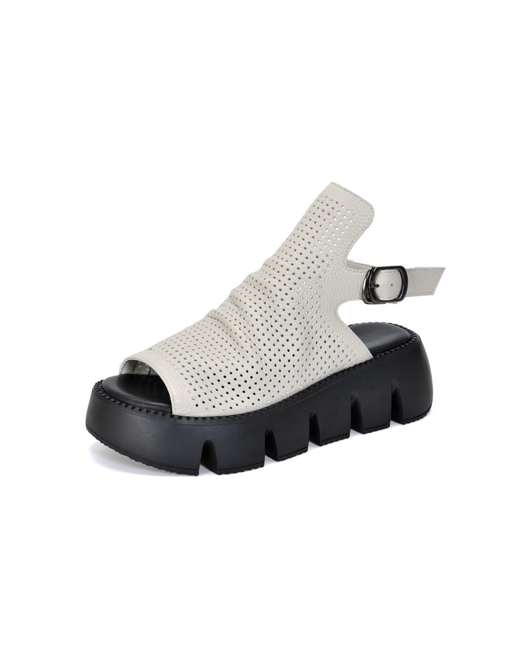 Comfortable Open Toe Retro Platform Sandals Slingback