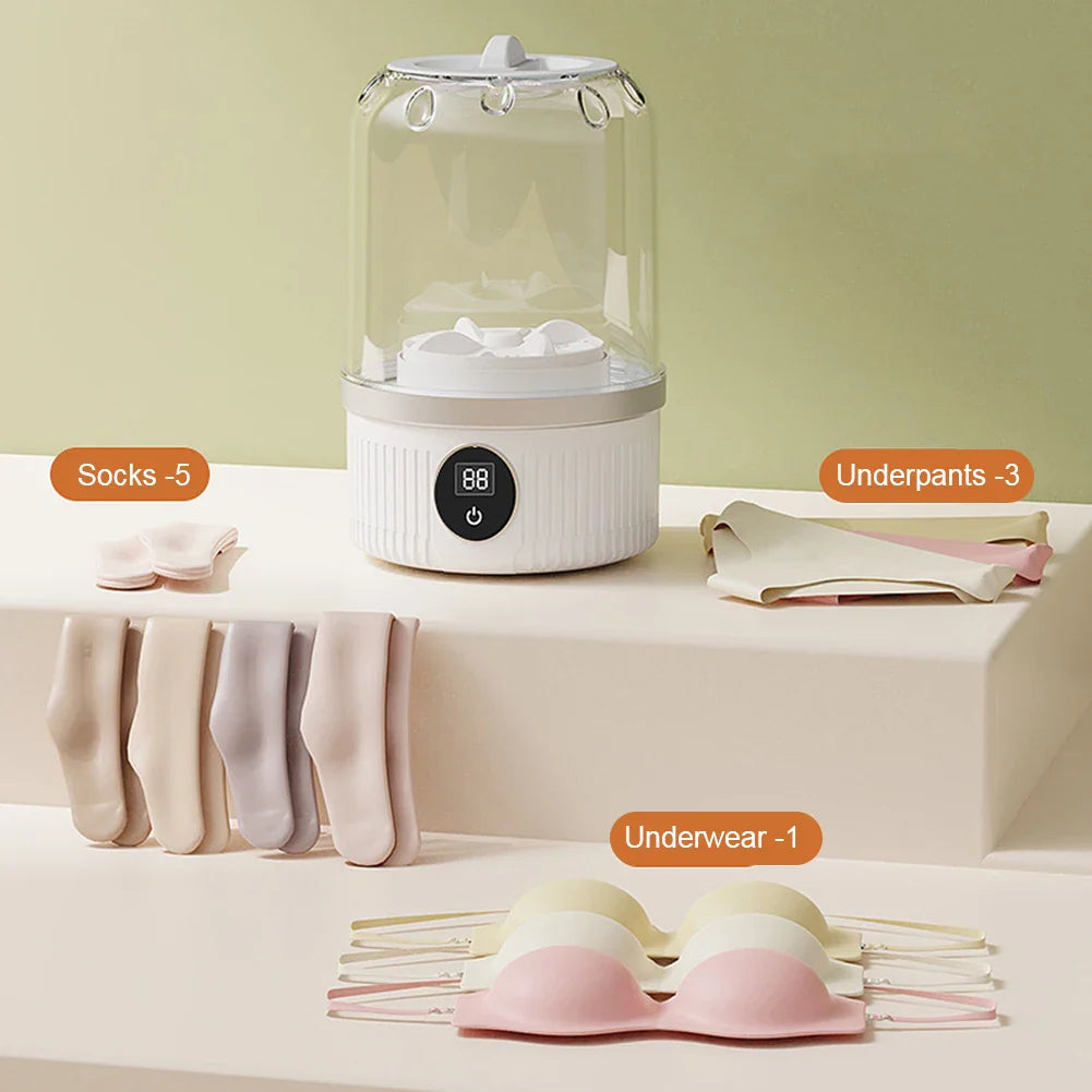 Small Wireless Portable Mini Washer for Lingerie