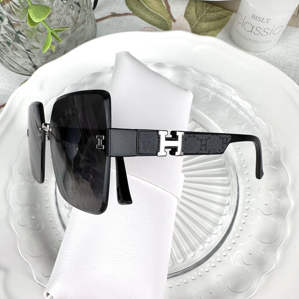 New Sunglasses Women's Frameless Anti-ultraviolet Gradient Two-color Sunglasses 1024062705