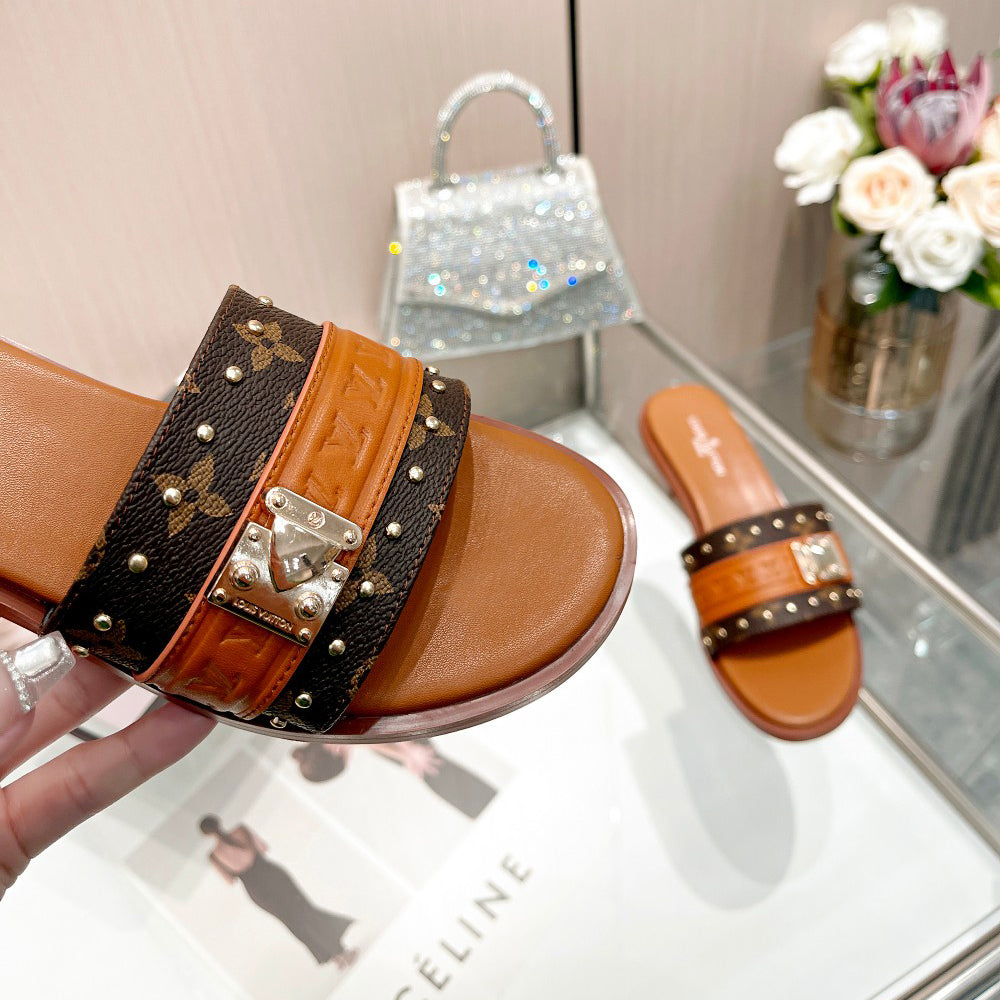 23 early spring new Lock It series letter buckle sandals and slippers XC160616012