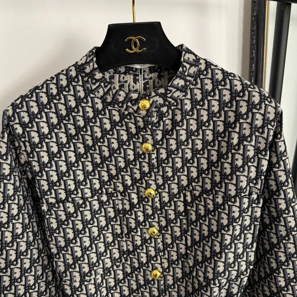 New Vintage DR Stand Collar Long-Sleeve Shirt 1025102103