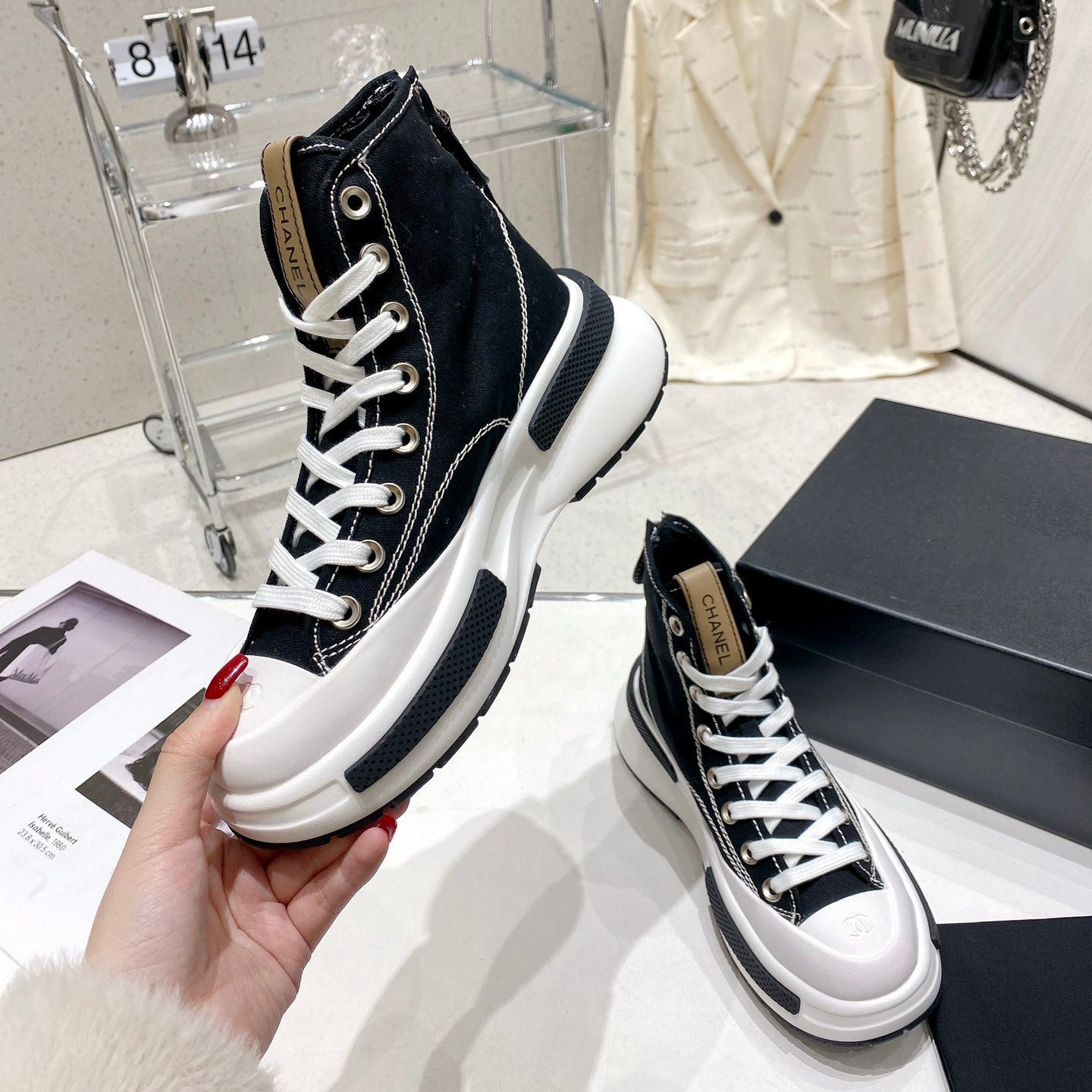 High top vintage classic women's casual shoes