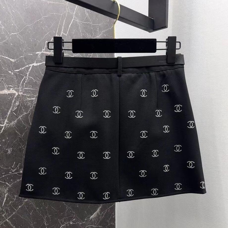 New Entry Light Luxury Spice Girl Full Hot Diamond Skirt 1024040130