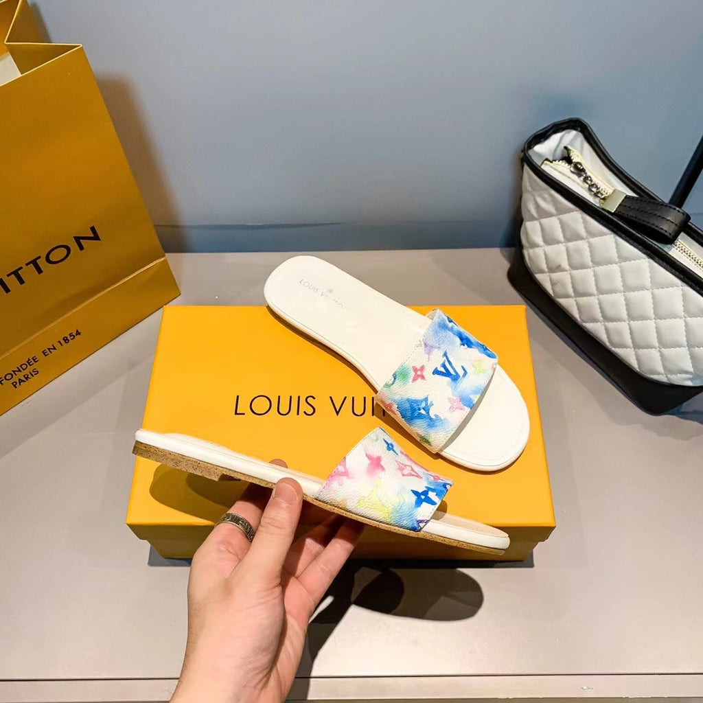 color print slippers 03211