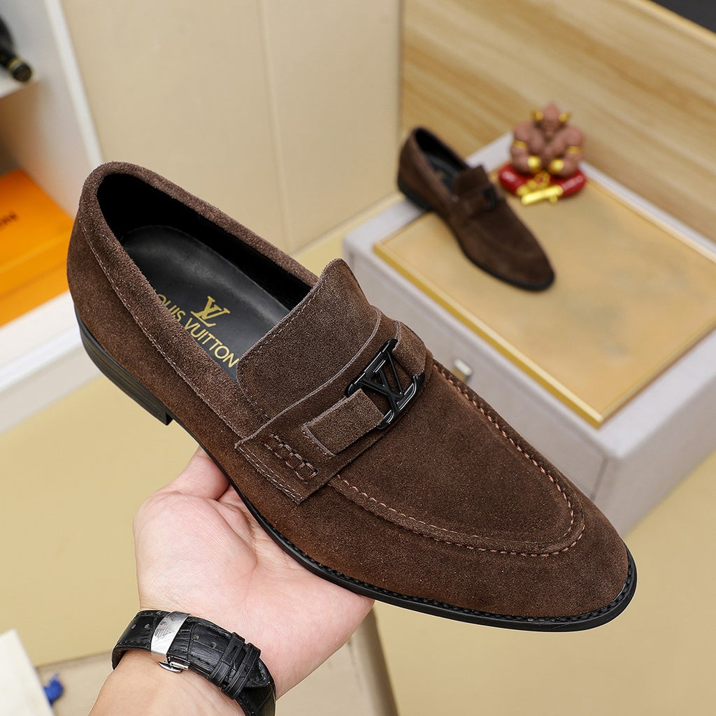 Lvv men's suede business boat shoes 0725062318