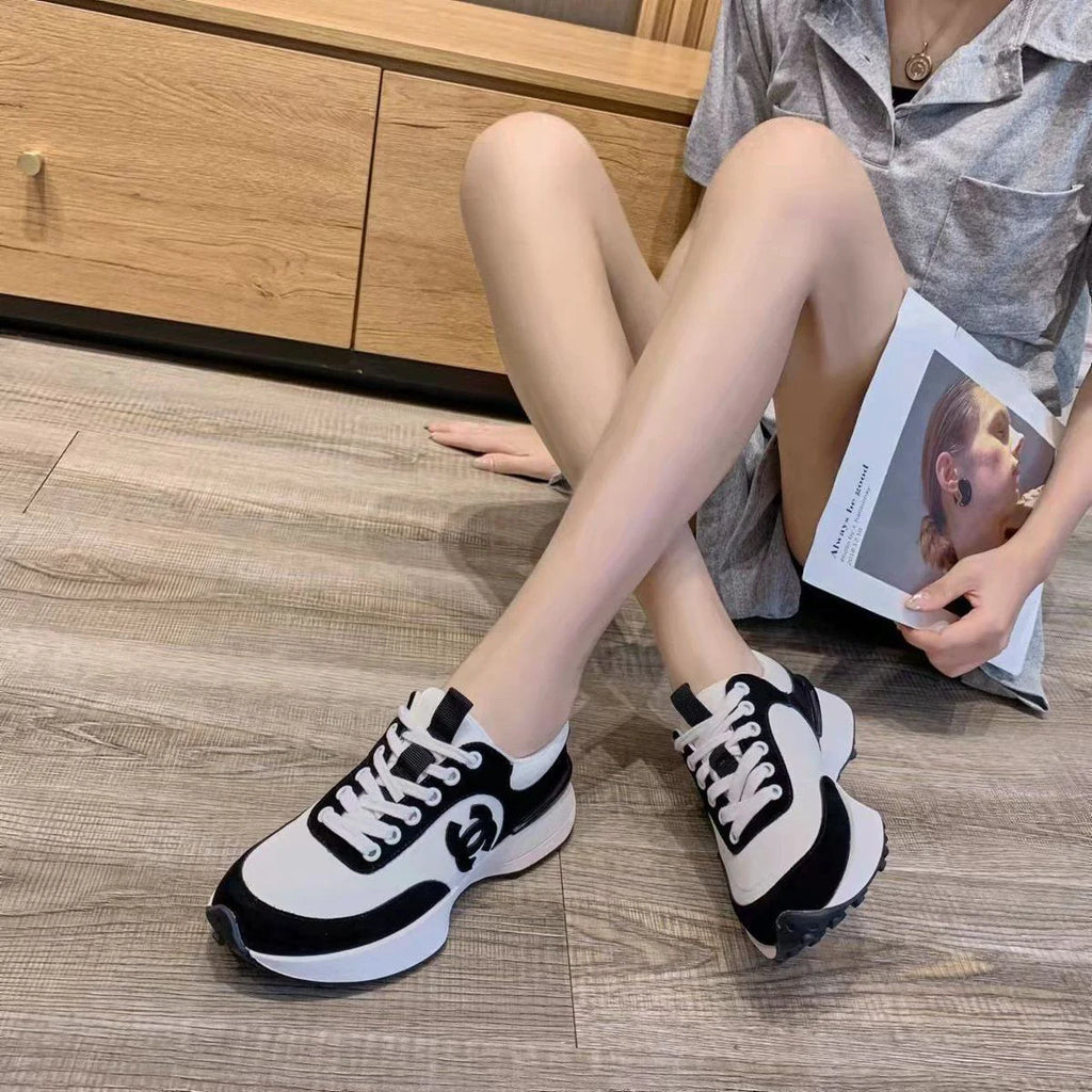 New Sneakers Leather Platform Casual Shoes 1024031409