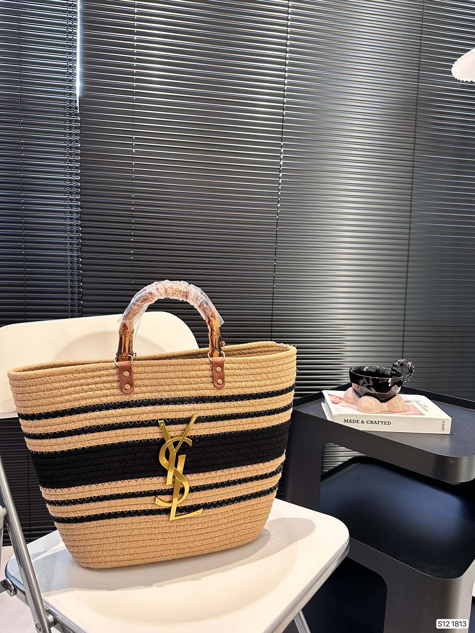 YSL Straw Weave Tote Bag 0724041103