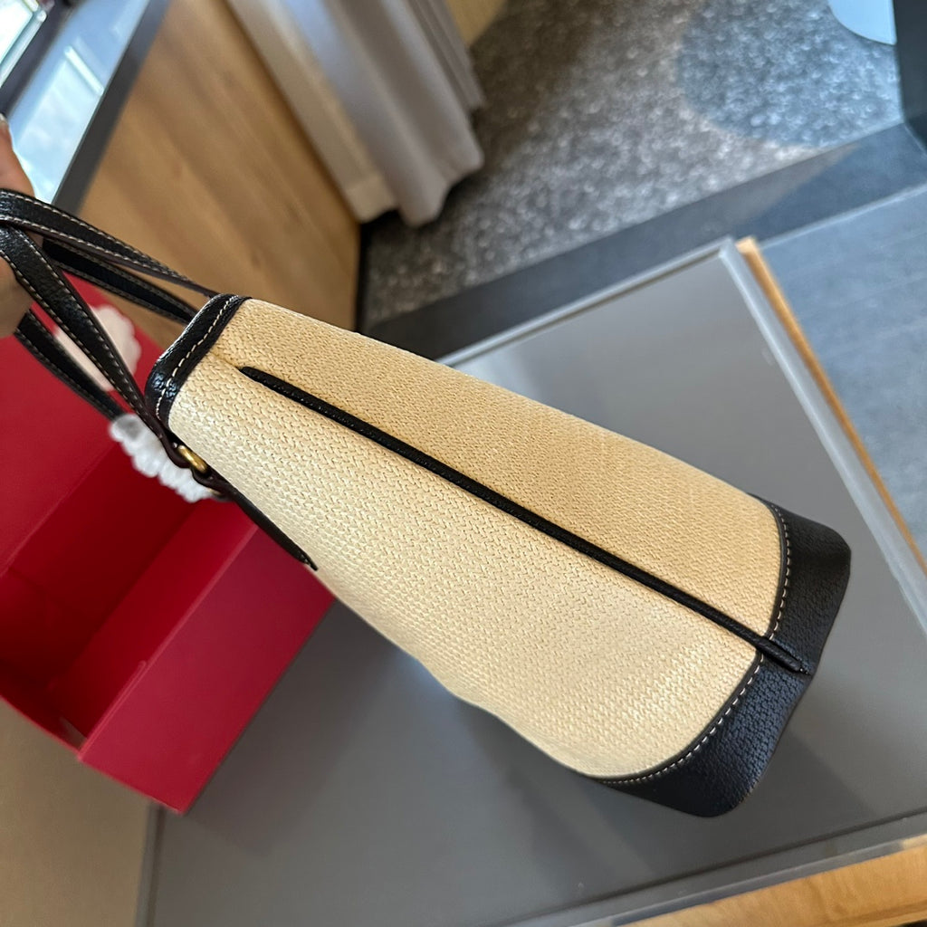 G fashion straw tote bag 0724041131