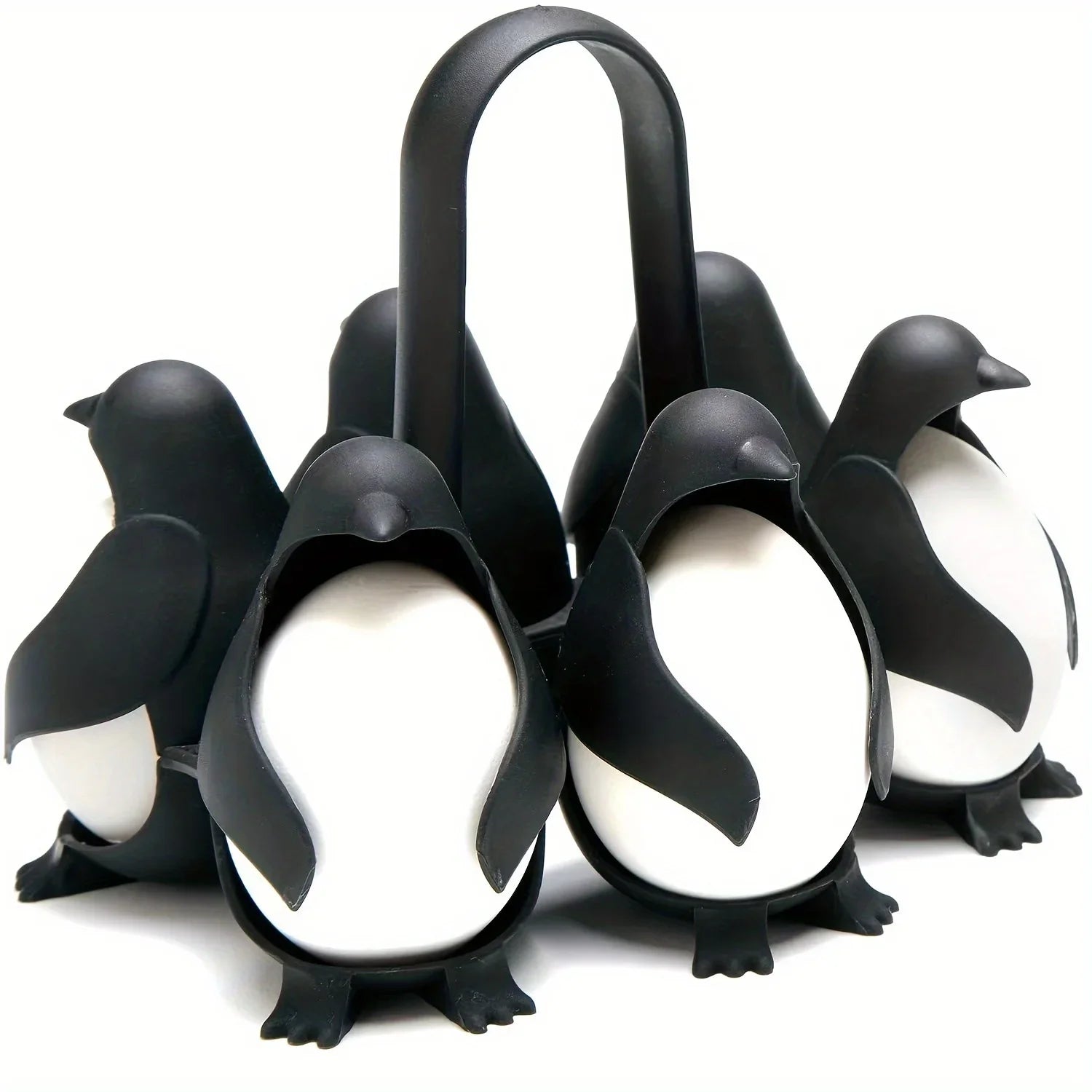 Penguin-Shaped Hard-Boiled Egg Rack Unique Kitchen Gadgets for Egg Storage and Cooking Utensils for Egg-Boiling