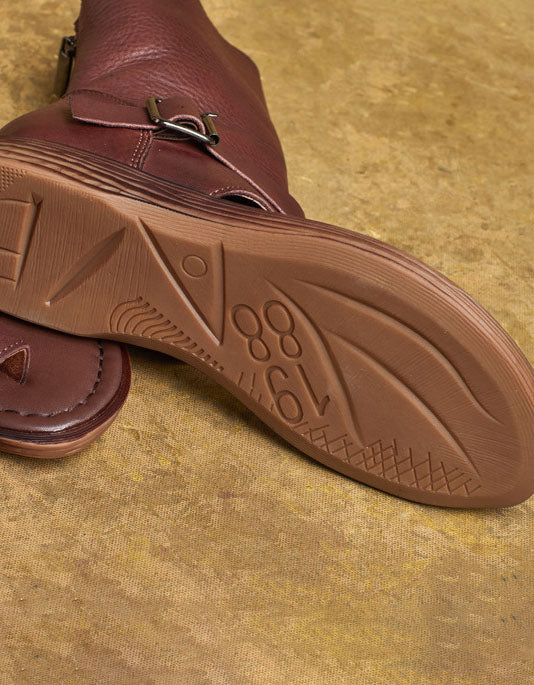 Handmade Genuine Leather Retro Flat Roman Sandals