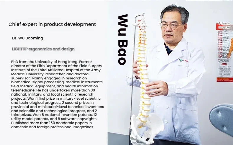 Dropshipping Gift CJH Waist protection Seat Cushion, Ergonomic Sitting Chair, Backrest, Portable Correction Seat for Office Use