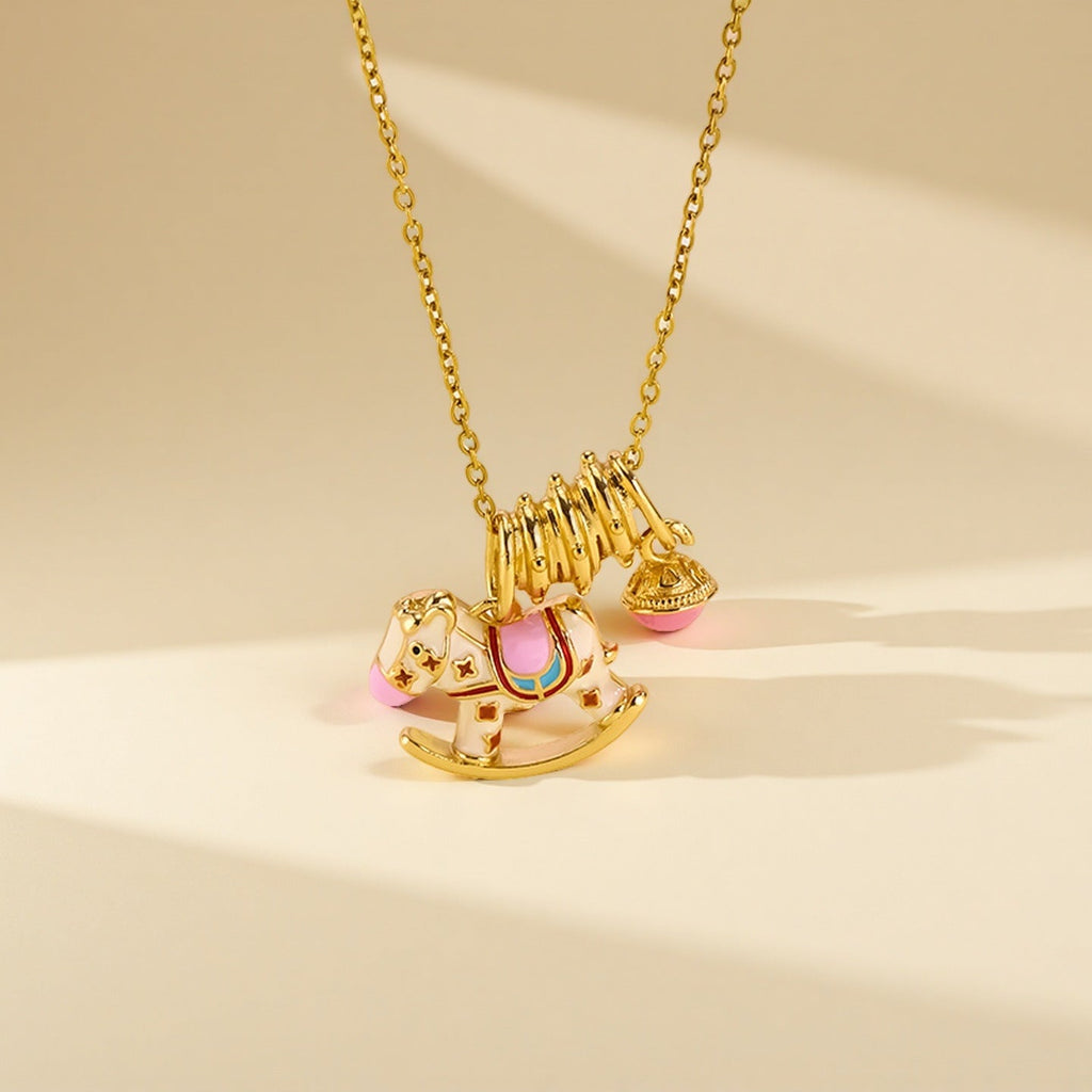 Oil-dripping foal necklace 2025081310