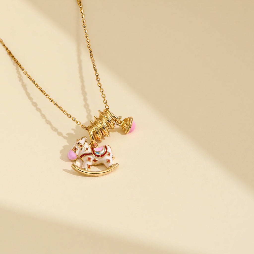 Oil-dripping foal necklace 2025081310