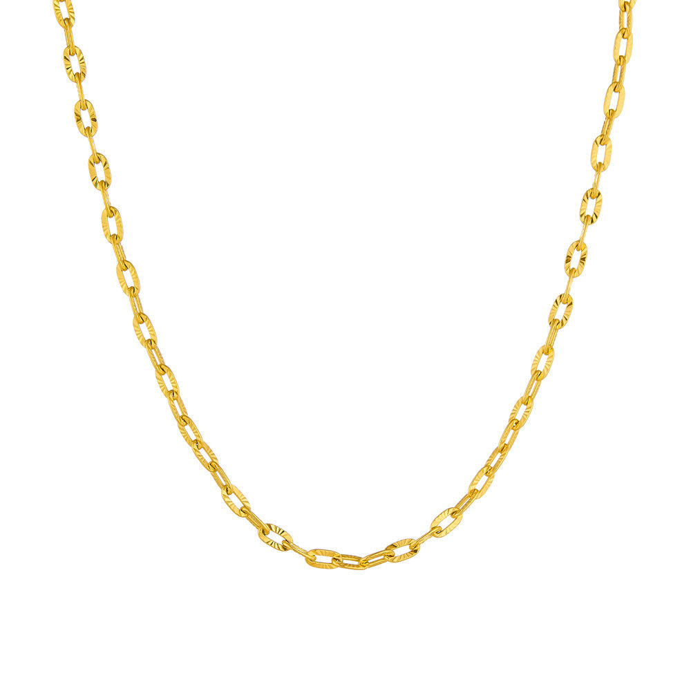 Ins-style embossed necklace 2025081207