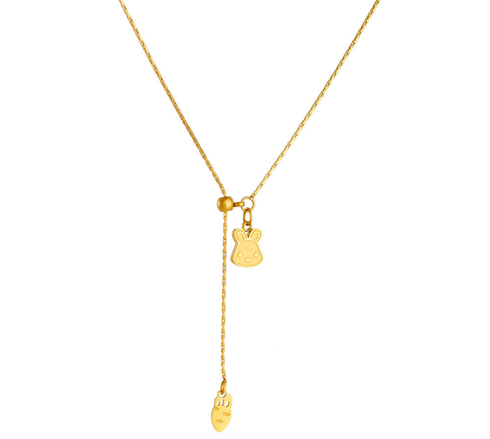 Titanium steel jewelry collarbone chain 2025081106