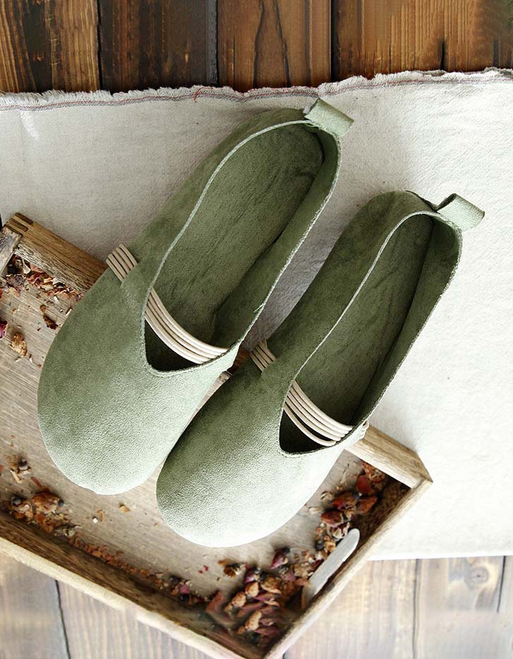 Women's Suede Light Weight Retro Flat Shoes