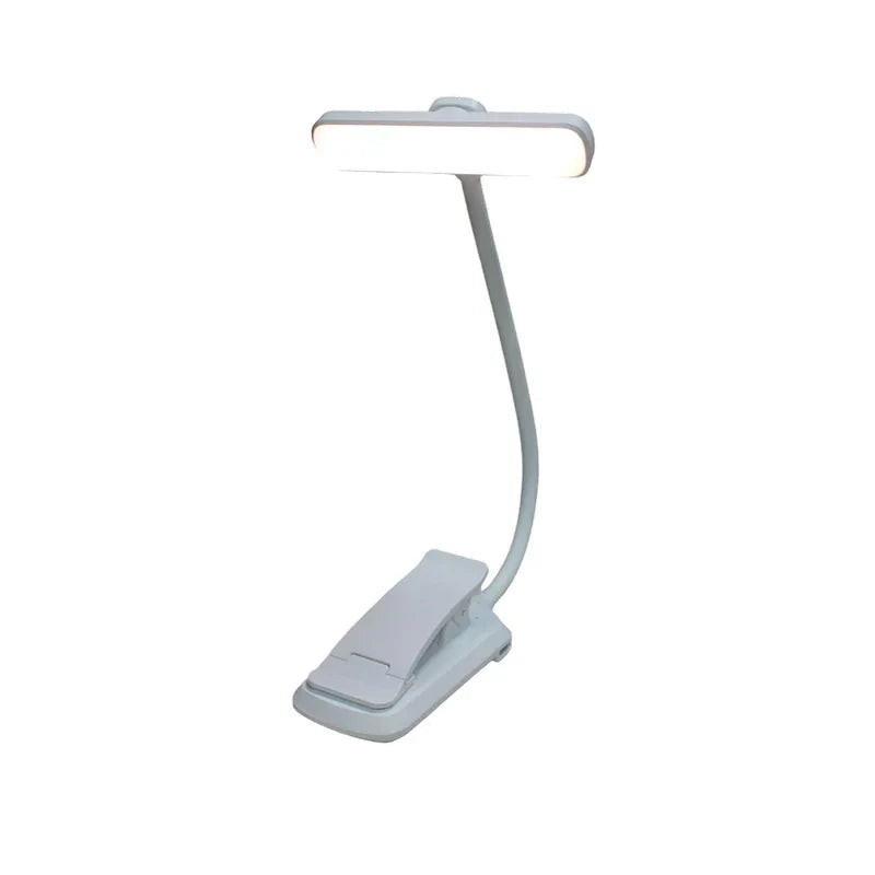 USB Charging Reading Light Warm Cold White Sunlight Portable Easy to Clip Night Reading Light
