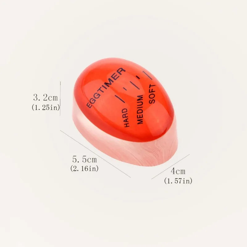 1/3pcs Egg Timer Kitchen Electronics Gadgets Color Eggs Cooking Changing Yummy Soft Hard Boiled Eco-Friendly Resin Red  Tools