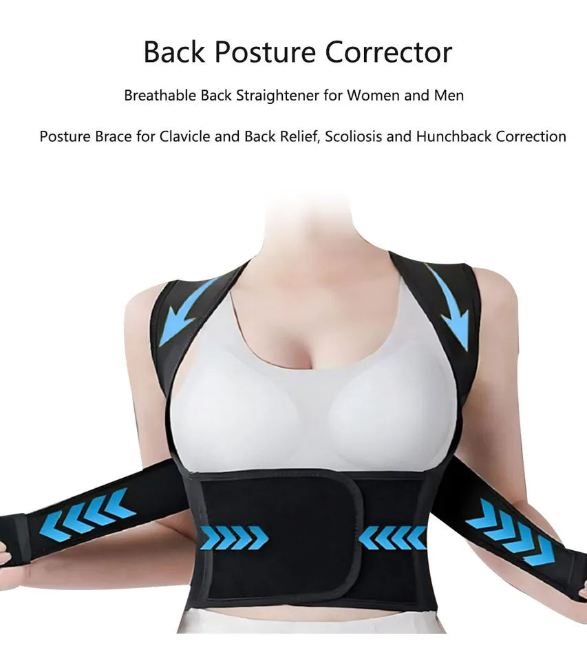 Male and female posture correctors can adjust shoulder posture brackets,
