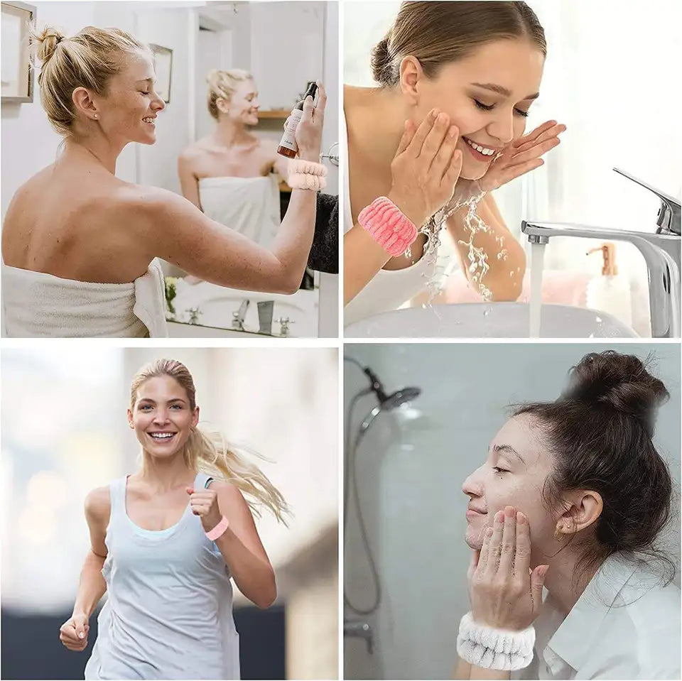 Solid color ultra-fine fiber water absorbing hair accessory headscarf, handmade makeup